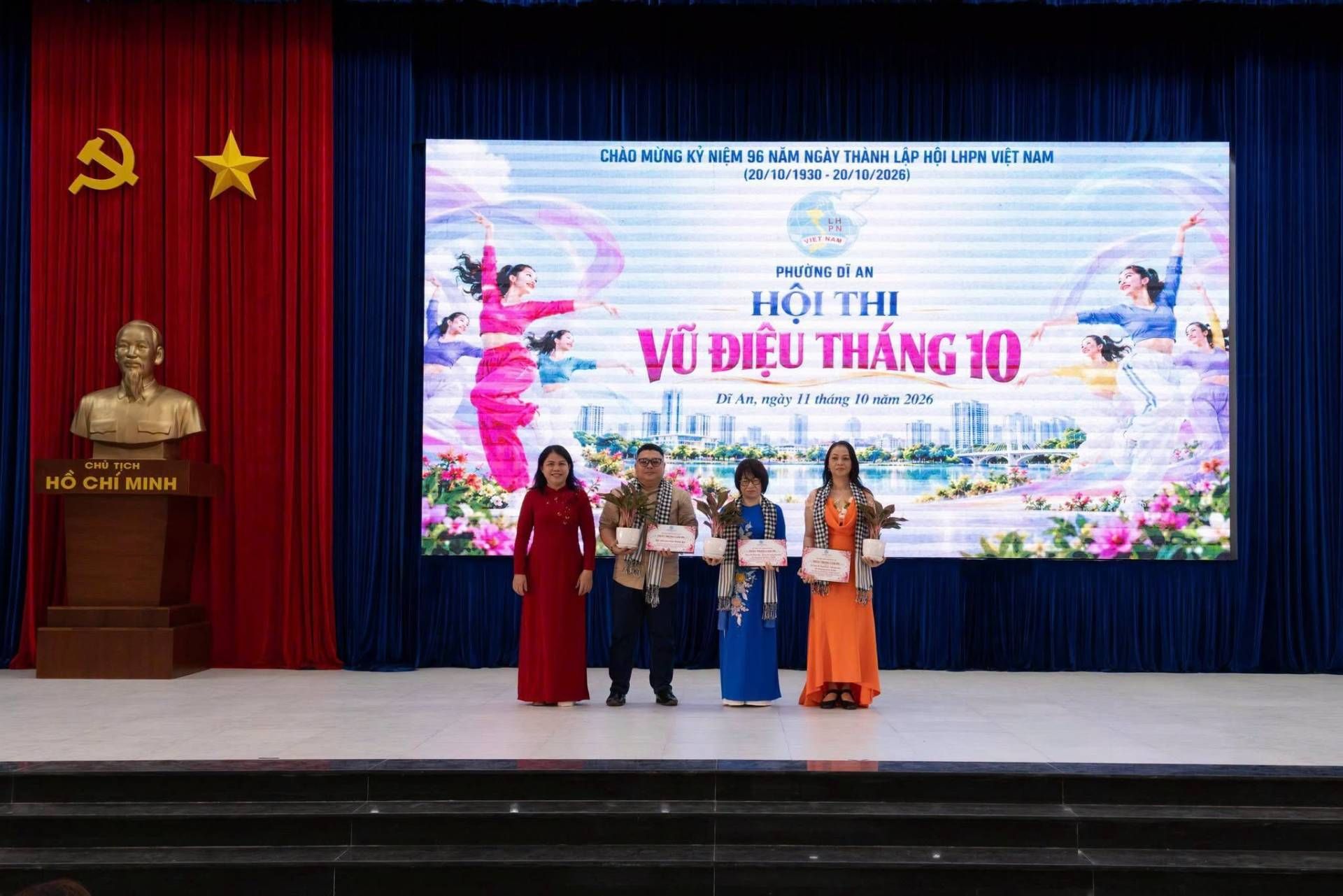 PHƯỜNG DĨ AN SÔI NỔI HỘI THI DÂN VŨ “VŨ ĐIỆU THÁNG 10”