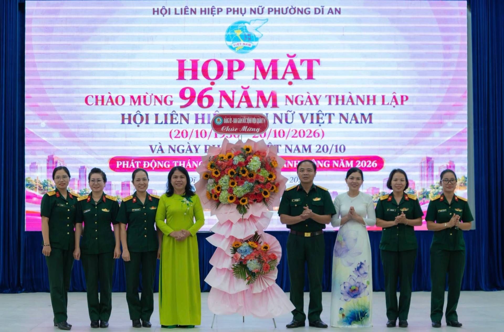 PHỤ NỮ PHƯỜNG DĨ AN SÔI NỔI CÁC HOẠT ĐỘNG CHÀO MỪNG 96 NĂM NGÀY THÀNH LẬP HỘI LHPN VIỆT NAM