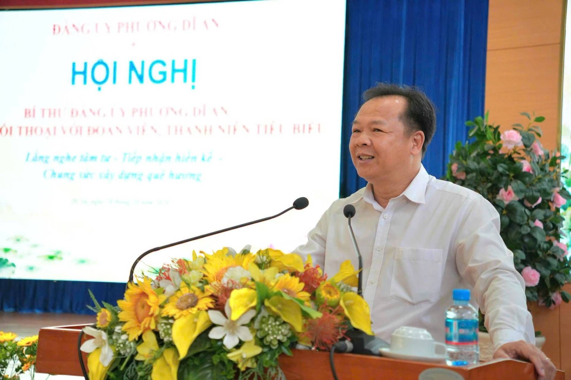 BÍ THƯ ĐẢNG ỦY PHƯỜNG DĨ AN GẶP GỠ, ĐỐI THOẠI VỚI ĐOÀN VIÊN, THANH NIÊN TIÊU BIỂU "Lắng nghe tâm tư – Tiếp nhận hiến kế, chung sức xây dựng quê hương"
